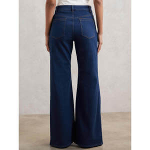 REISS June Flared Seam-Detail Jeans